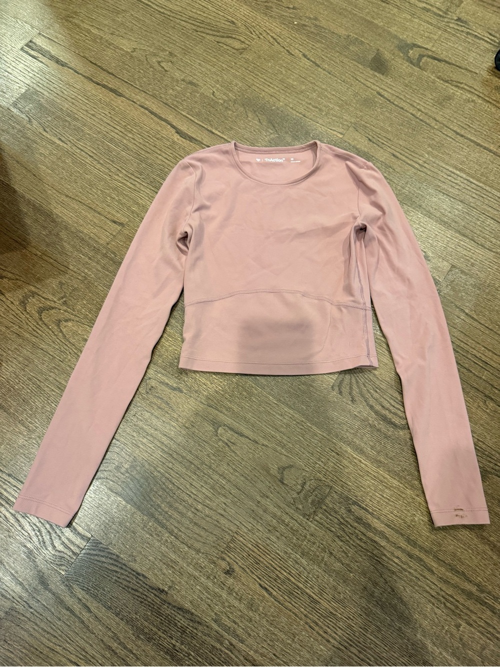 TNA Long Sleeve butter Tee in Mauve Pink